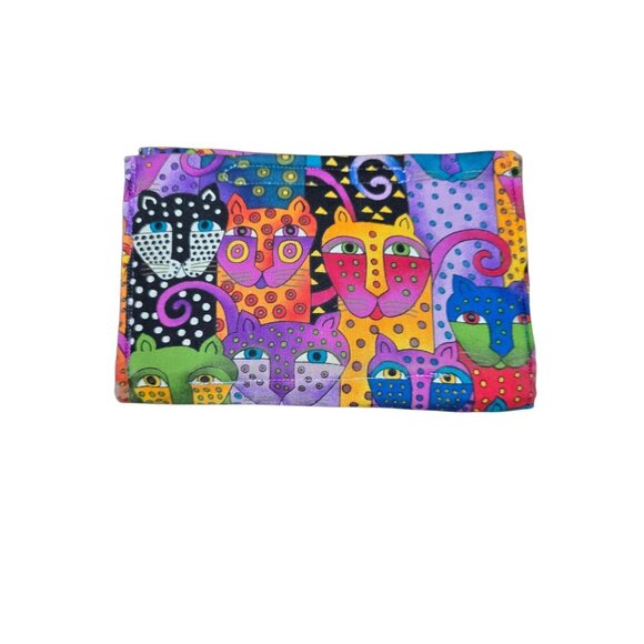 Laurel Burch Colorful Eclectic Cat Kitten Wallet Maximalist - Picture 1 of 9